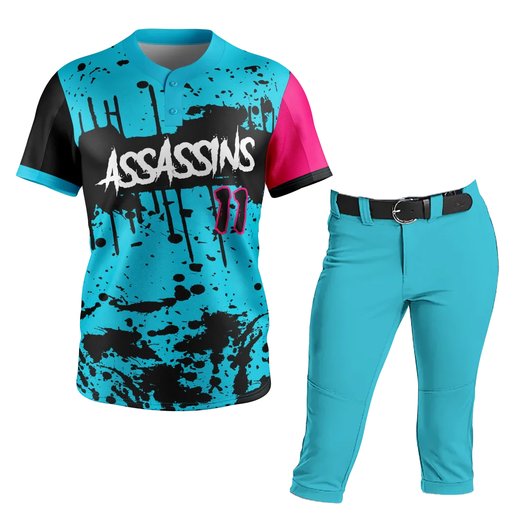 Aqua Rush Softball Uniform