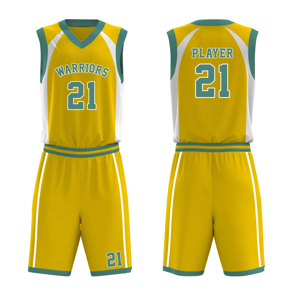 Gold Classic Basketball Uniform
