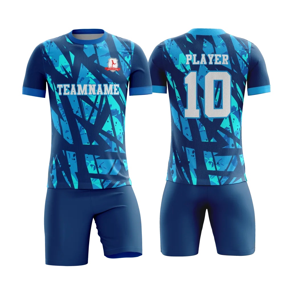 Blue Matrix Soccer Uniform