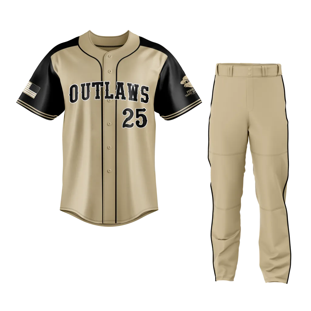 Desert Sand Baseball Uniform