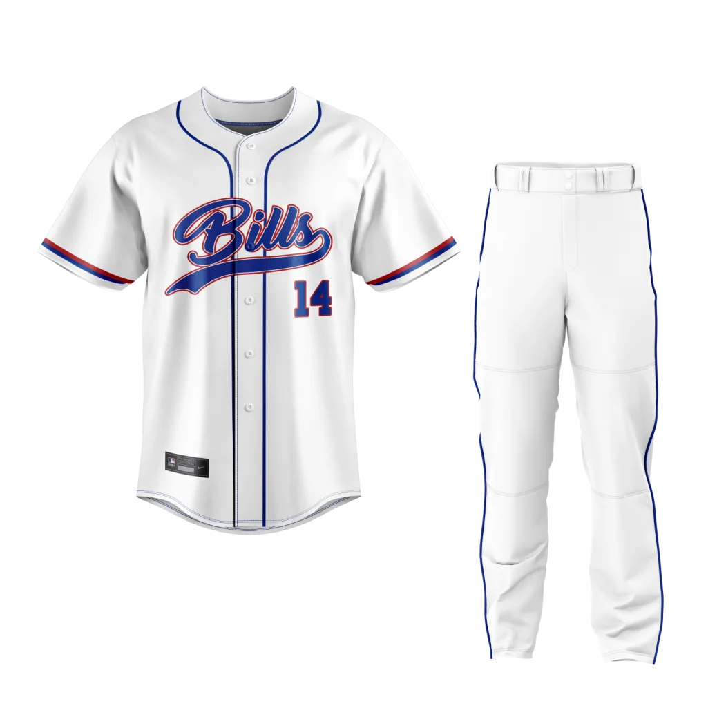 Pure White Baseball Uniform