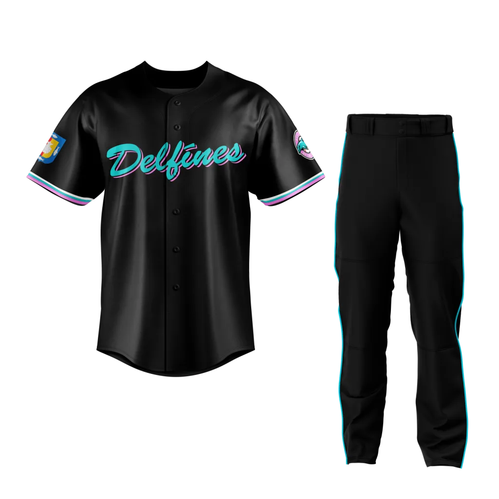 Midnight Black Baseball Uniform
