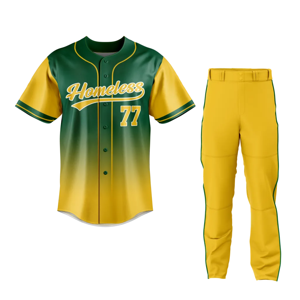 Golden Fade Baseball Uniform