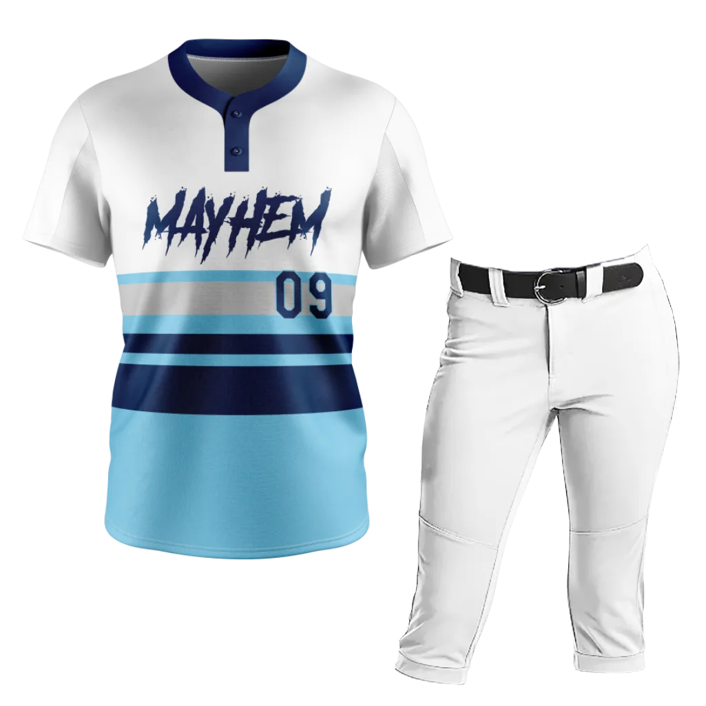 Ice Blue Classic Softball Uniform
