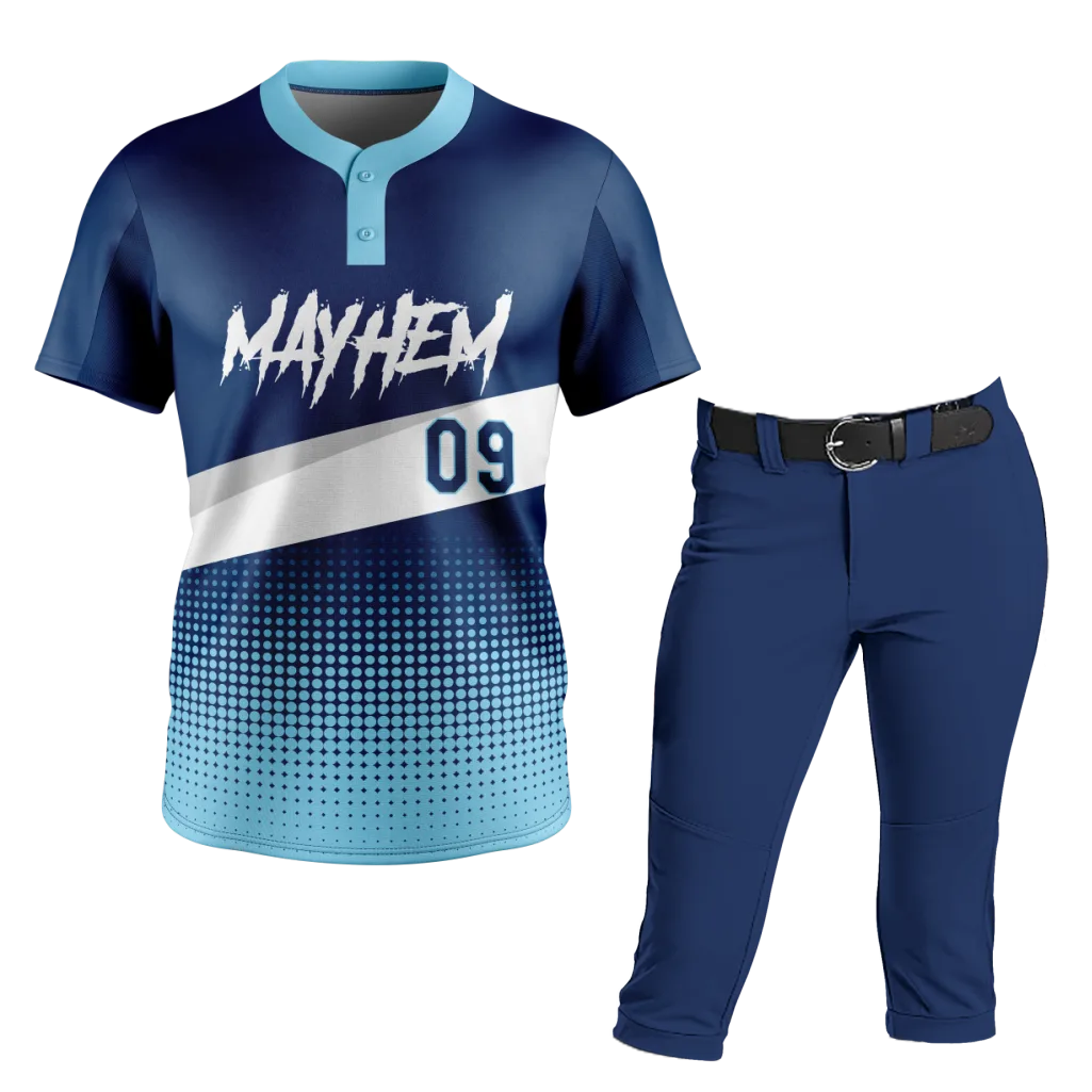 Navy Fade Softball Uniform