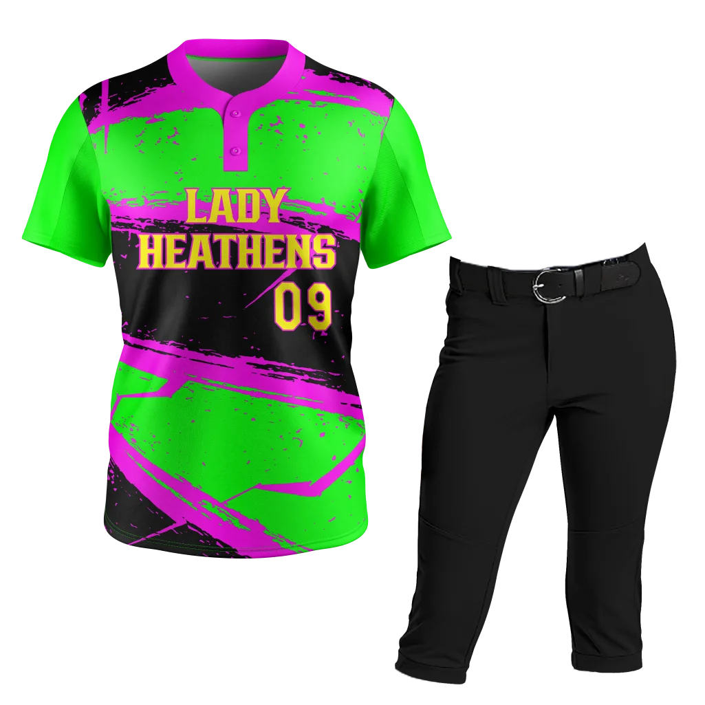 Neon Splash Softball Uniform