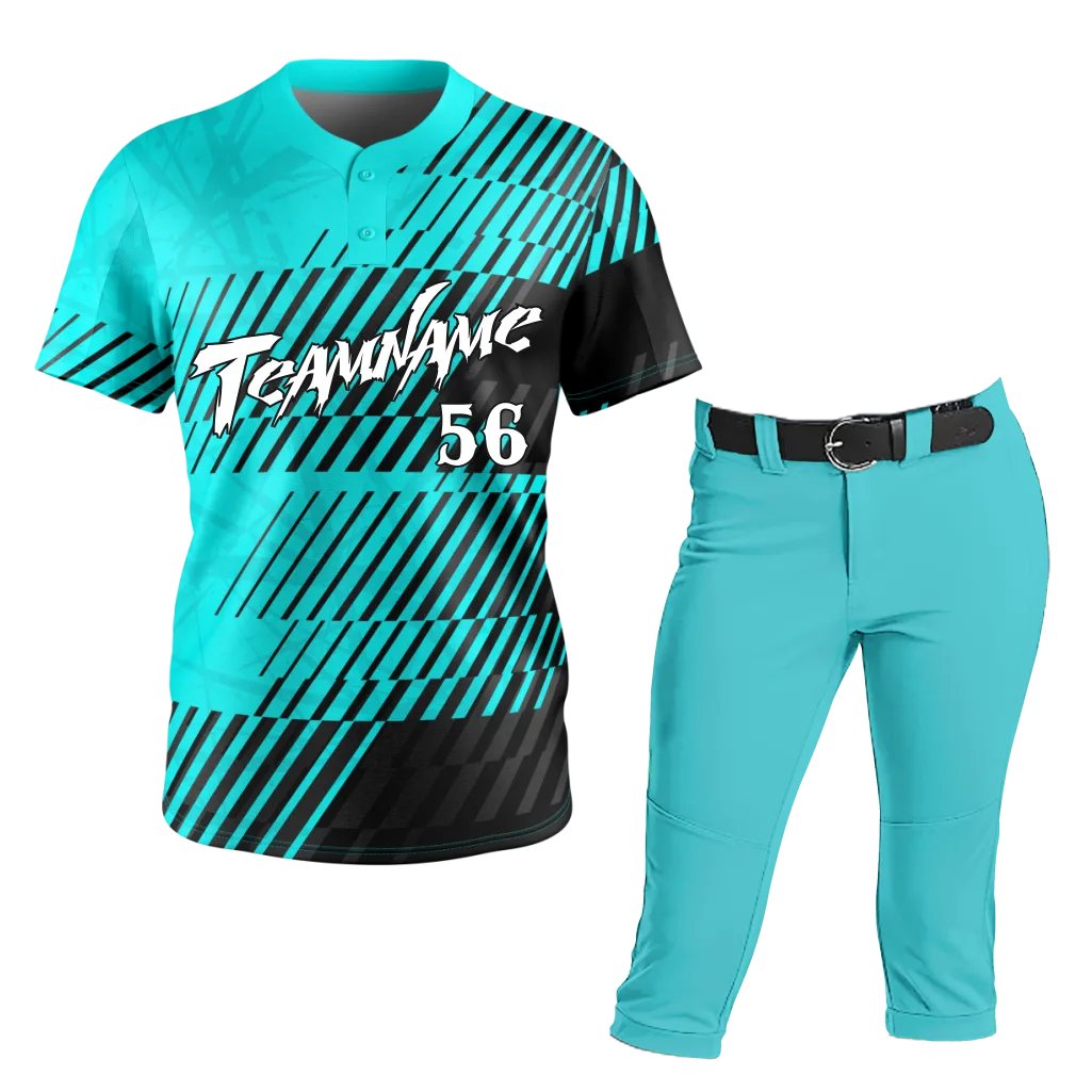Teal Motion Softball Uniform