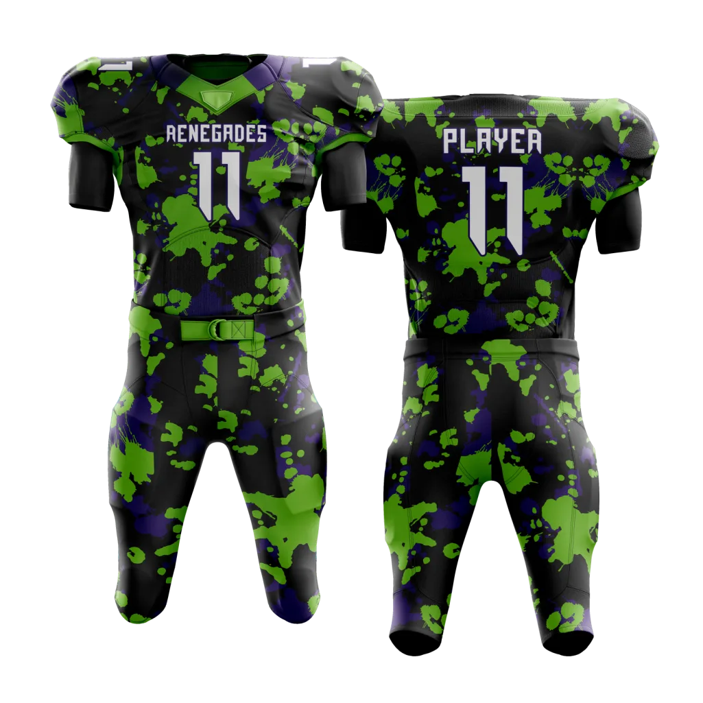 Toxic Camo Football Uniform