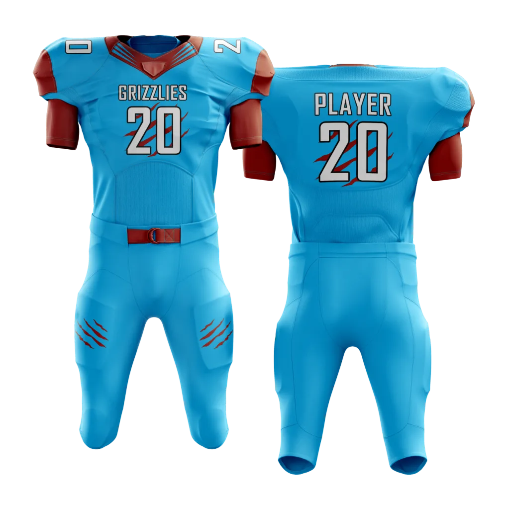 Carolina Sky Football Uniform
