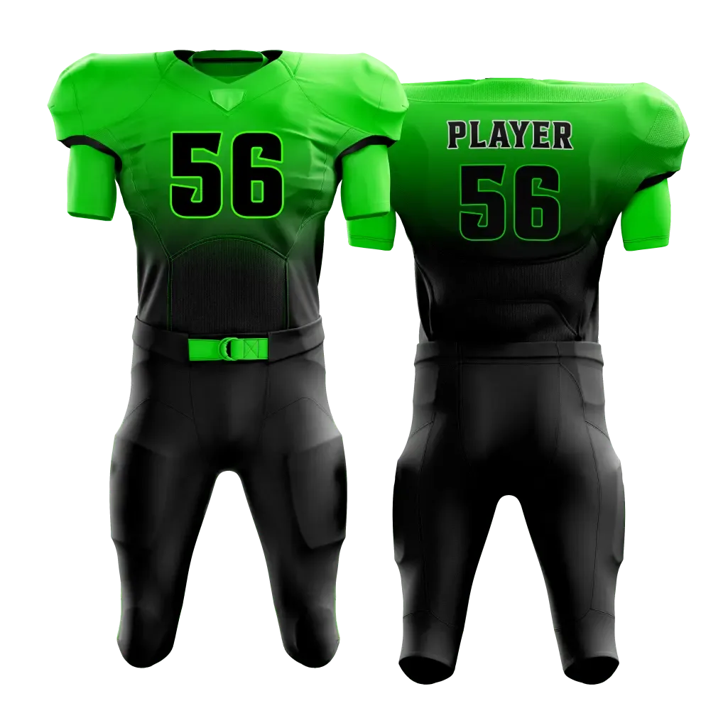 Neon Green Shadow Football Uniform