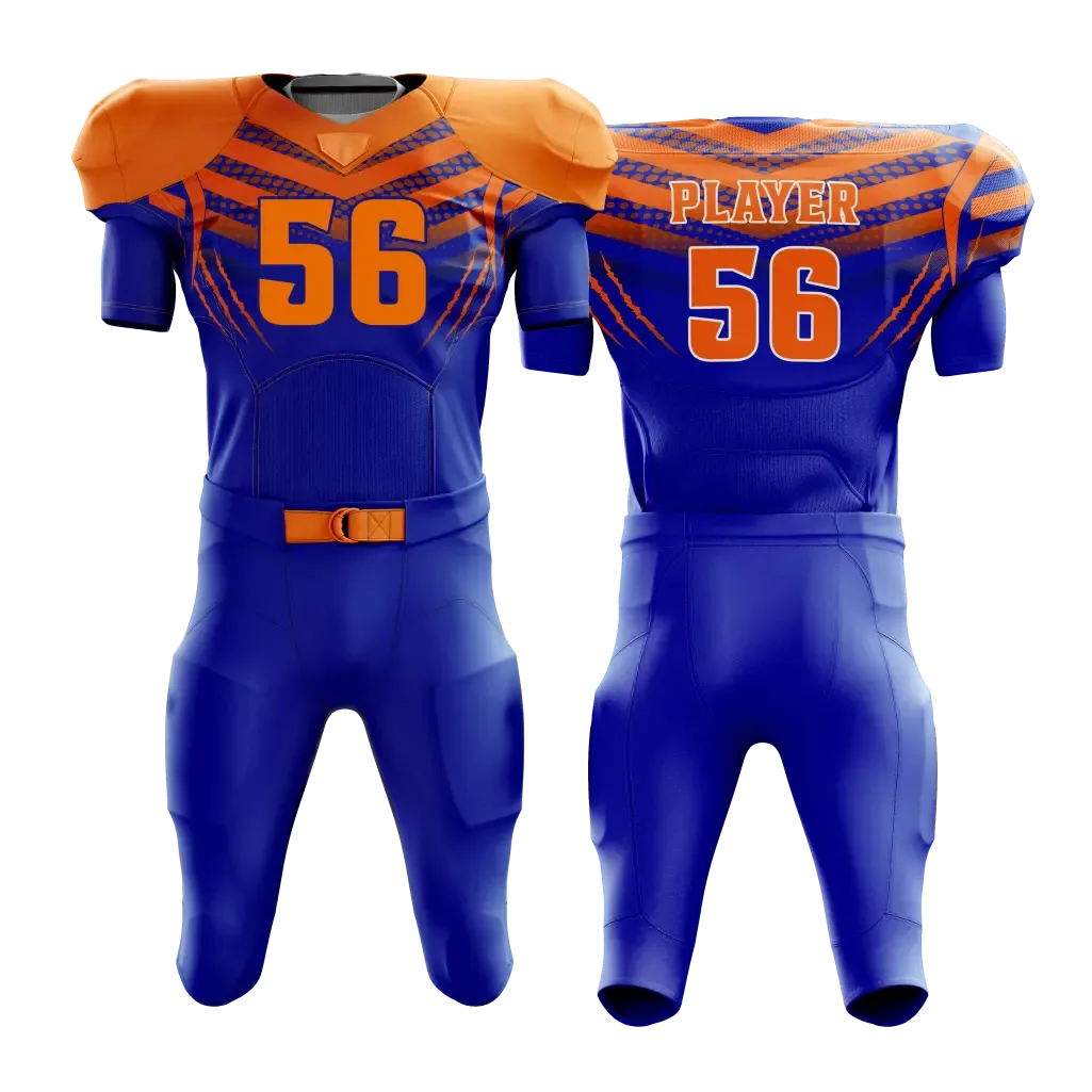 Royal Blue Strike Football Uniform