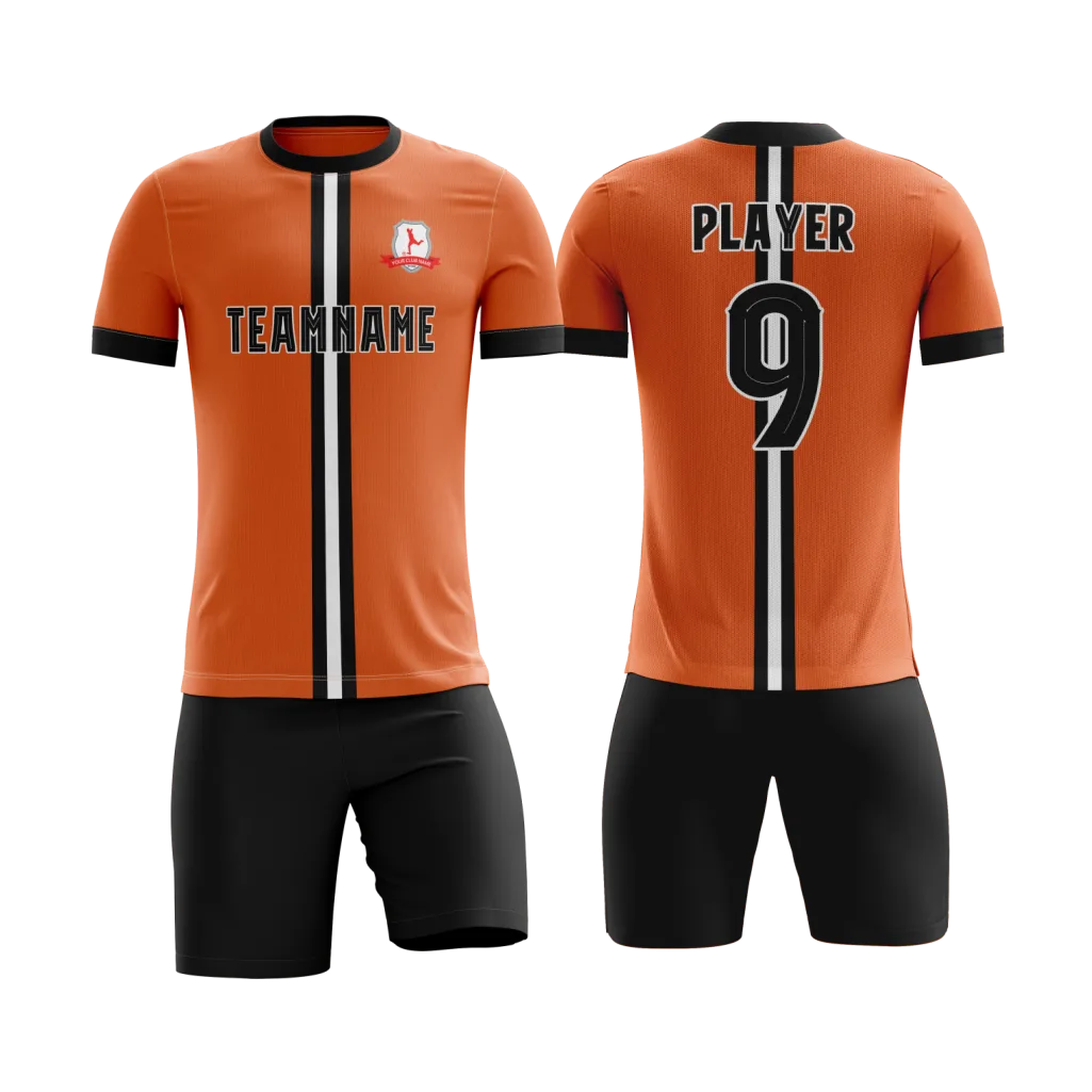 Orange Line Pro Soccer Uniform