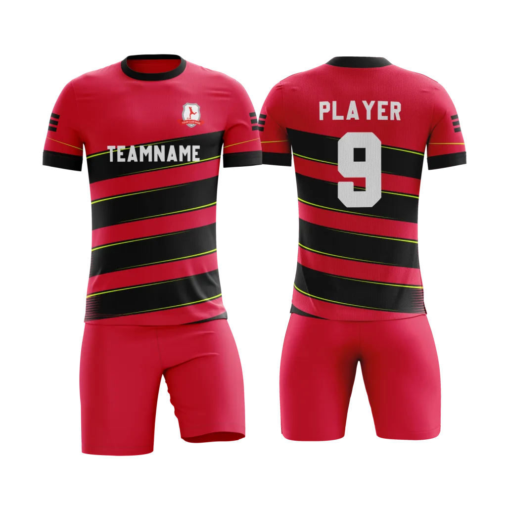 Red Strike Soccer Uniform