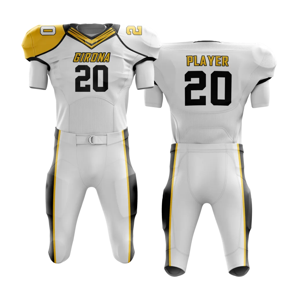 Iron White Football Uniform