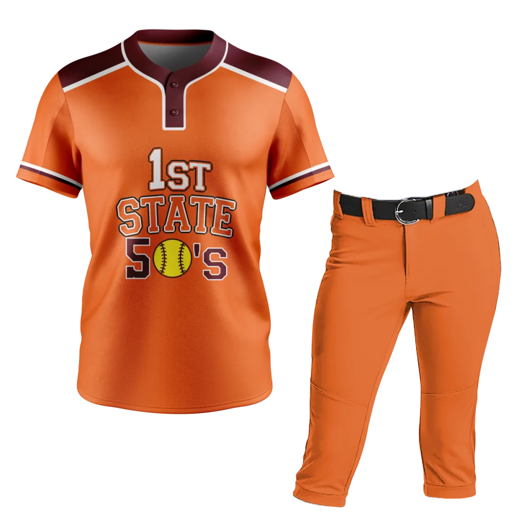 Orange Softball Uniform