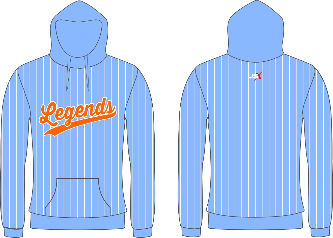 Legends Hoodie Blue