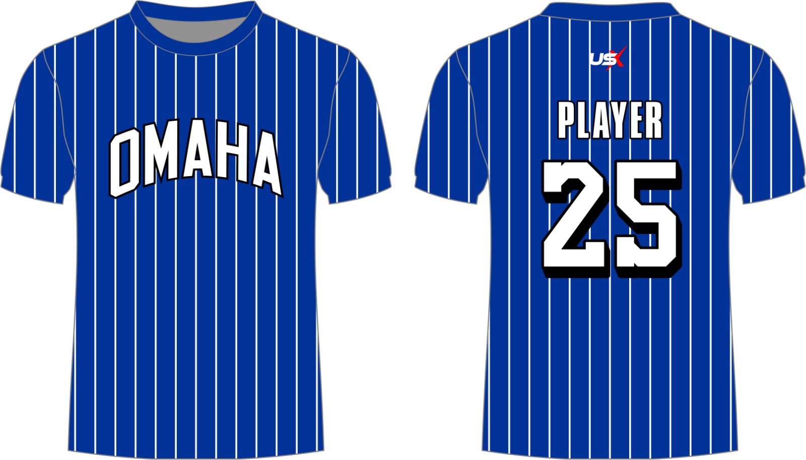 Omaha T Shirt Blue