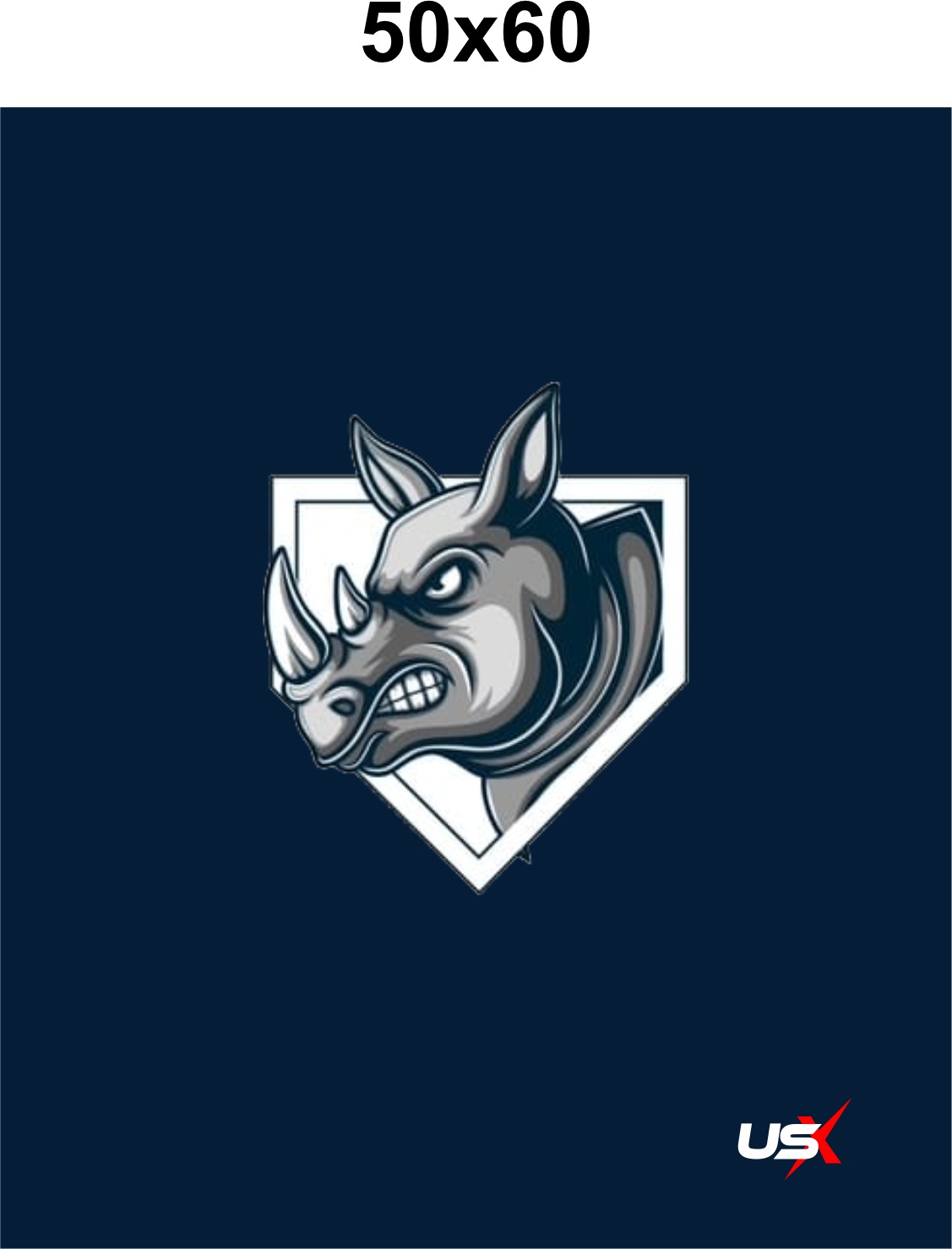 Rhinos Blanket 50X60 Navy