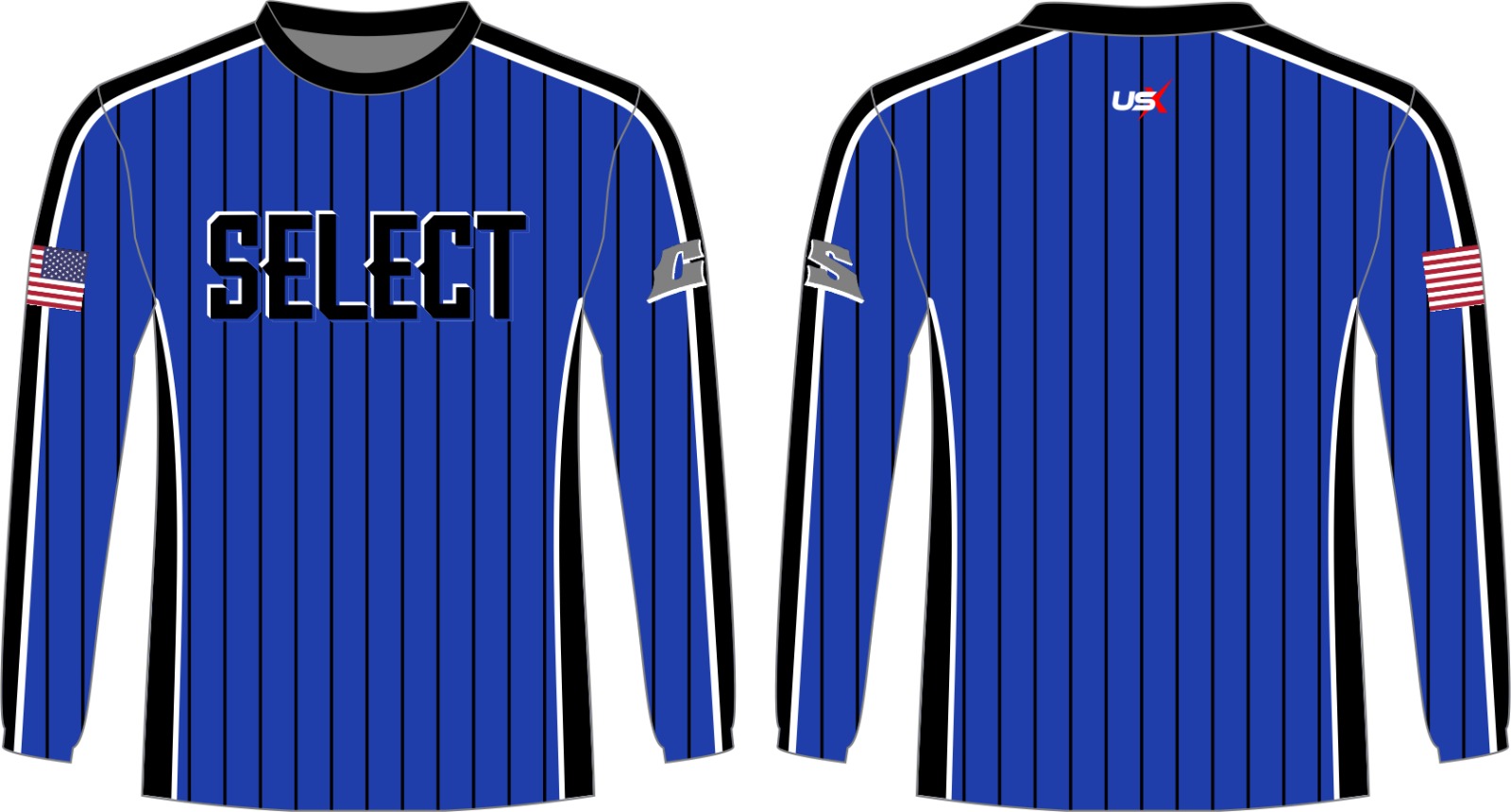CS Long Sleeve Shirt Royal Blue Stripe