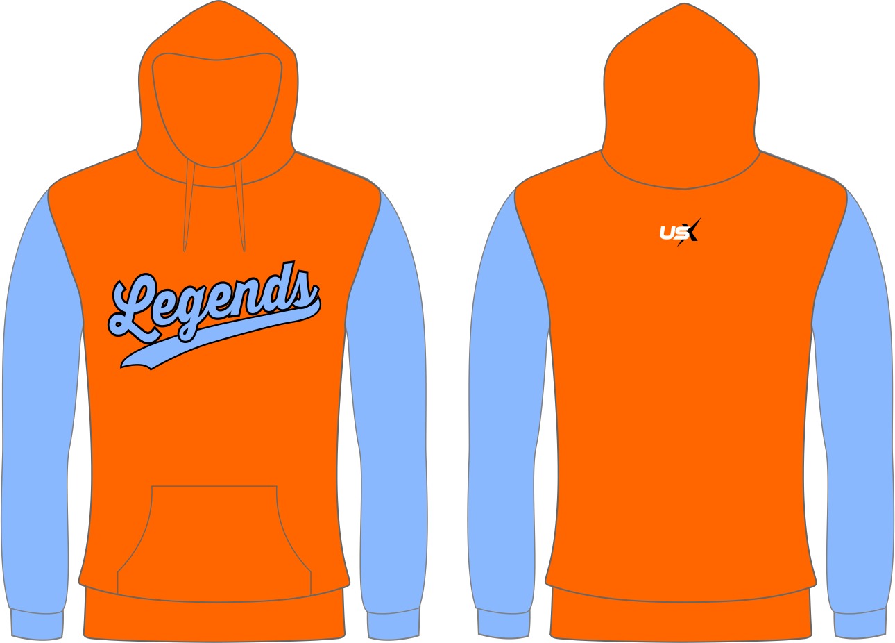 Legends Hoodie Orange