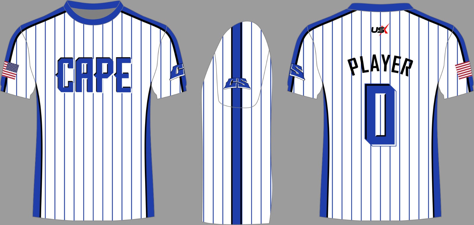 CS Dri Fit Shirt White Stripe