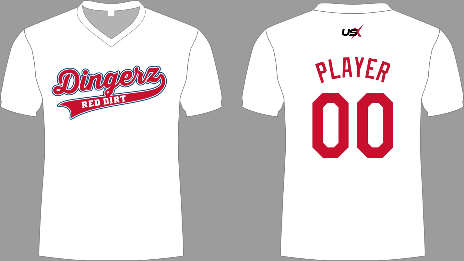 Dingerz Dri fit Shirt White