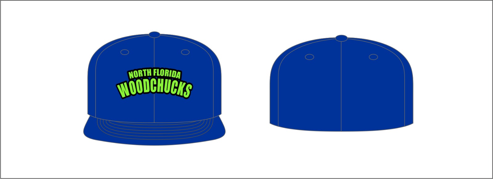 WoodChucks Flexfit Hat Royal