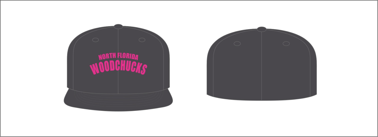 Woodchucks Flexfit Hat Graphite